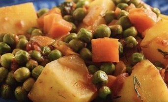 Greek Peas and Potato Stew